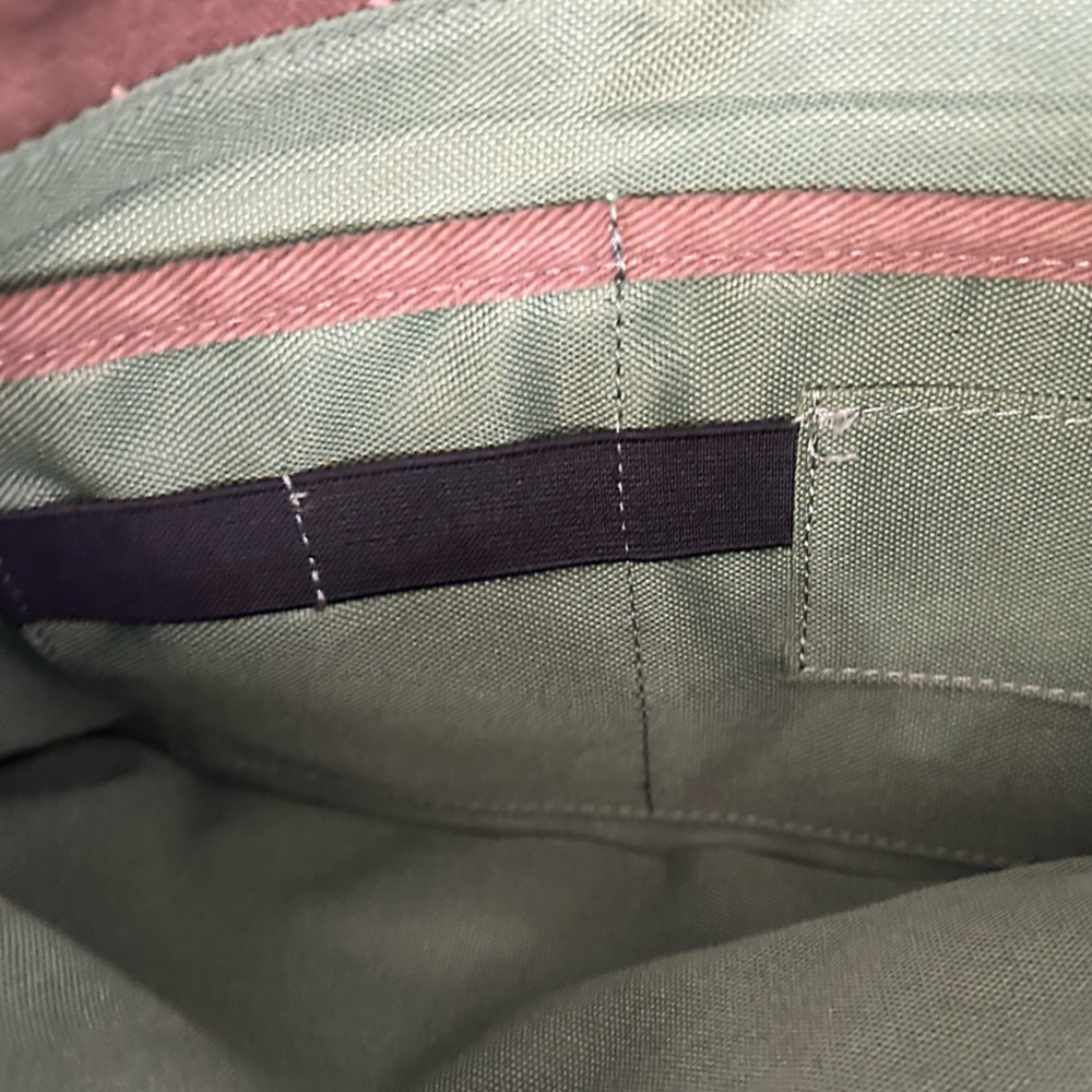Knomo London unisex Laptop Bag / Brown / Olive Green inside - Picture 9 of 13